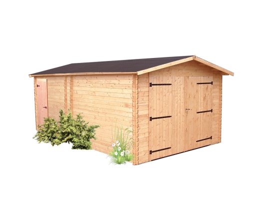 Garage Denis, Douglas Madriers 28mm, 3.50 x 5.40m, 19.00m²