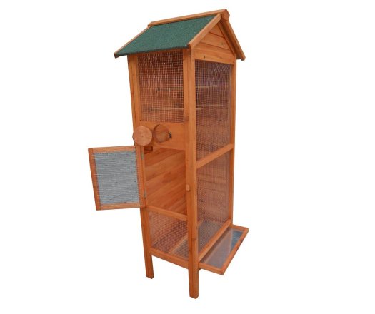 Cage à oiseaux standard, Bois, 0.41 x 0.63m, 0.42m²