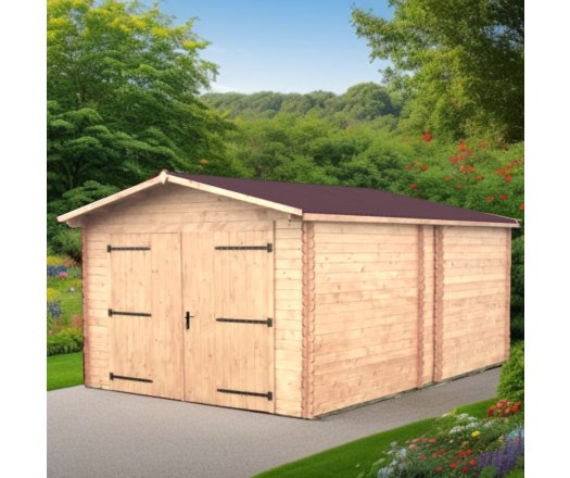 Garage Denis, Douglas Madriers 28mm, 3.50 x 5.40m, 19.00m²