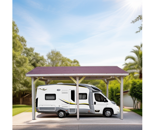 Carport Arbois, Epicéa du nord section 120 x 120, 3.50 x 6.00, 21m²