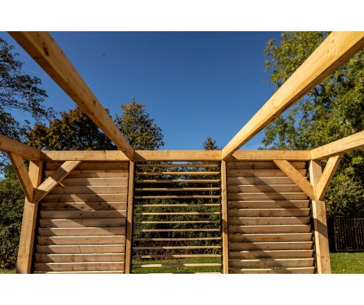 Pergola Veneto, Bois douglas, 3.40 x 3.10 m, 10.50m²