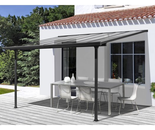 Toit terrasse, Aluminium gris anthracite, 3.05 x 3.00 m, 9.15m²