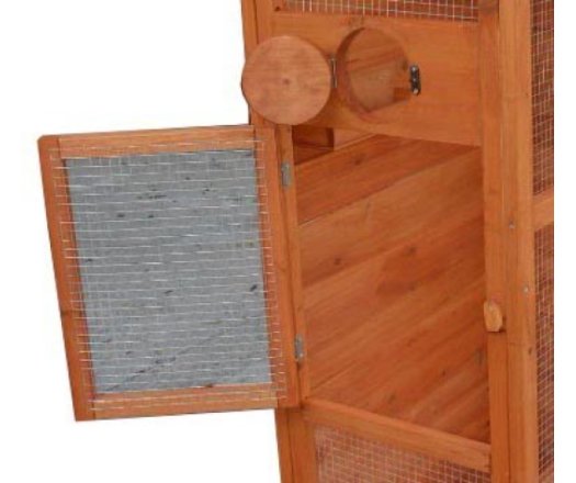 Cage à oiseaux standard, Bois, 0.41 x 0.63m, 0.42m²