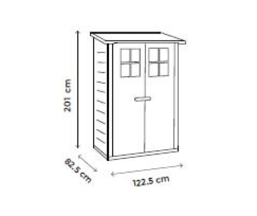 Abri résine mural Garofalo, 0.82 x 1.22 m, 1,32 m2