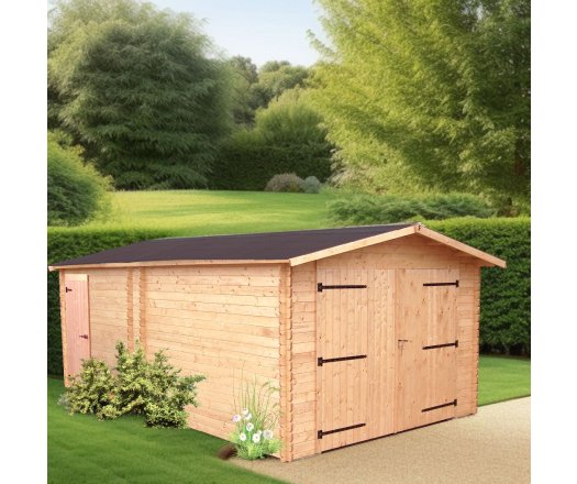 Garage Denis, Douglas Madriers 28mm, 3.50 x 5.40m, 19.00m²