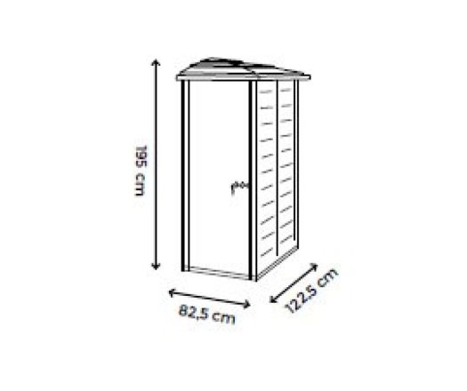 Abri résine mural Garofalo, 0.82 x 1.22 m, 1,16 m2