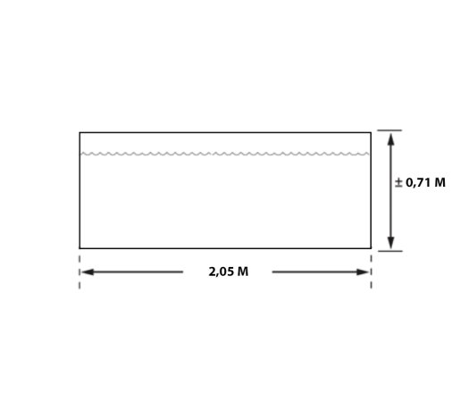 Habillage hexagonal pour spas et piscines gonflables, Bois, 2.60 x 2.10 m, 5.46m²