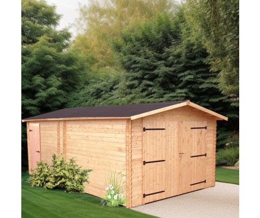 Garage Denis, Douglas Madriers 28mm, 3.50 x 5.40m, 19.00m²