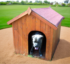 Niche à gros  chiens, Bois, 1.30 x 0.90m, 1.10m²