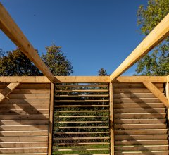 Pergola Veneto, Bois douglas, 3.40 x 3.10 m, 10.50m²