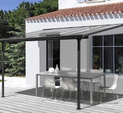 Toit terrasse, Aluminium gris anthracite, 3.05 x 3.00 m, 9.15m²