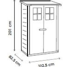 Abri résine mural Garofalo, 0.82 x 1.22 m, 1,32 m2