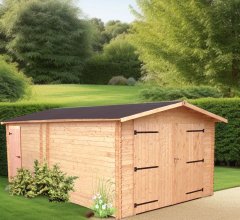 Garage Denis, Douglas Madriers 28mm, 3.50 x 5.40m, 19.00m²