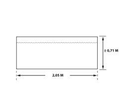 Habillage hexagonal pour spas et piscines gonflables, Bois, 2.60 x 2.10 m, 5.46m²