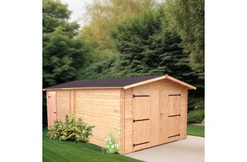 Garage Denis, Douglas Madriers 28mm, 3.50 x 5.40m, 19.00m²